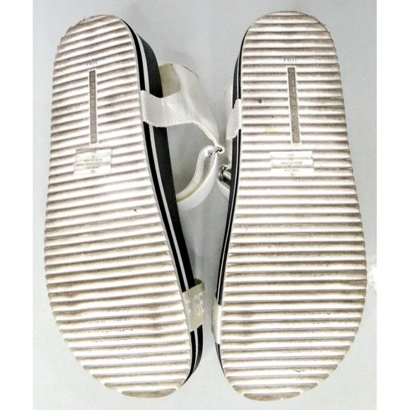 Tommy Hilfiger Womens Beckia White Platform Sandals 10 Medium - Picture 6 of 7